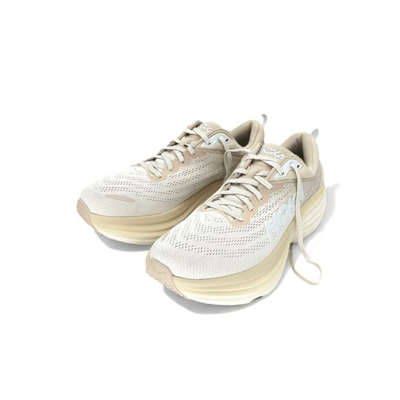 HOKA Bondi 8 Supportive Sand / Eggnog Cream Running Shoes 1123202 SSEG Men’s 12 - Picture 6 of 12
